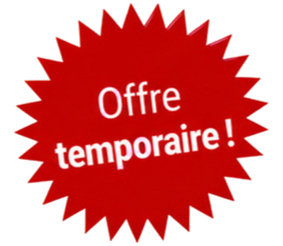 Offre <strong>Temporaire!</strong>