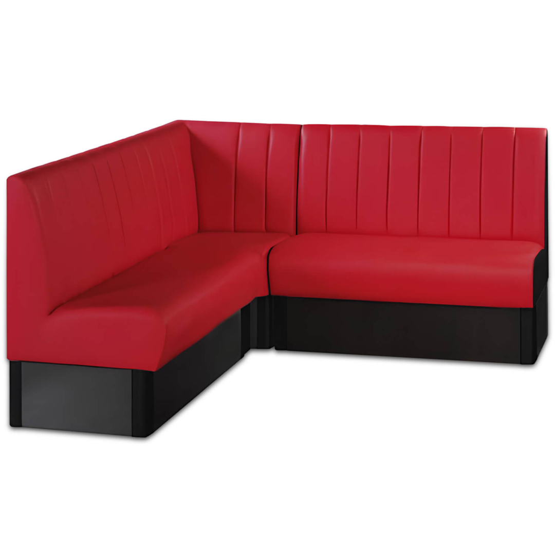 Horeca-Hoek-Eetbank-Safran-Kunstleer-Rood