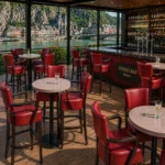 Horeca-Houten-Bar-Armstoel-TARA-rood-Kunstleer-new