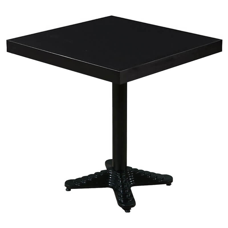 HORECA DUBLIN ZWART TAFEL MET ONDERSTEL 60X60 CM