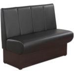 Horeca-Eetbank-Rome-Kunstleer-Zwart