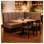 Horeca-Hoekbank-ECO-ROME-Taupe-Kunstleer