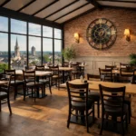 Horeca-Stoel-RIVA-Zwart-Kunstleer