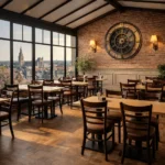 Horeca-Stoel-RIVA-taupe-Kunstleer