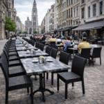 Terrasstoel-PARMA-stapelbaar-Zwart-Rattan