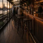 Horeca-Houten-Barkruk-PALMA-Wengé