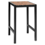 Horeca-Bartafel-Vierkant-Staal-Acaciahout-60×60-cm