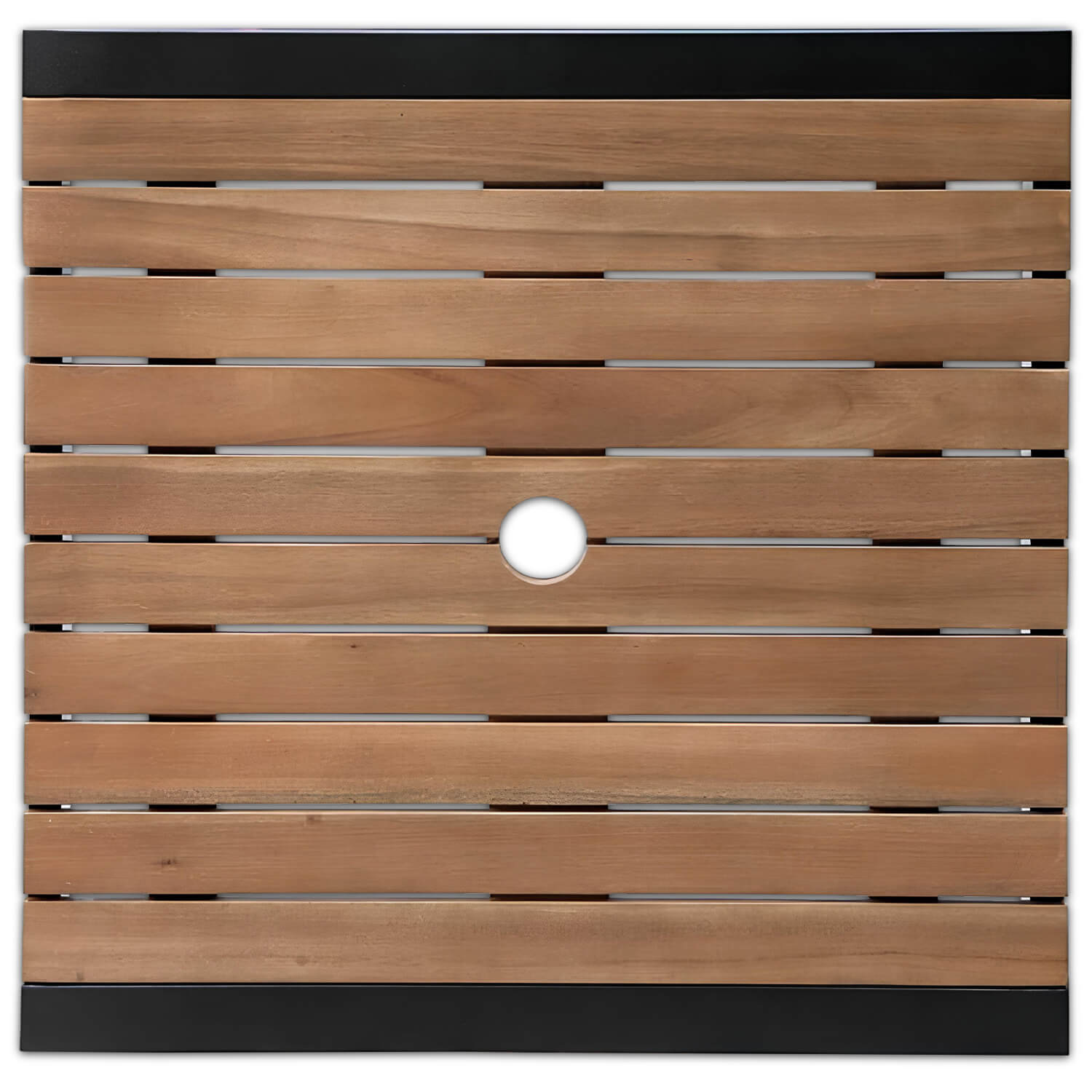 Horeca-Bartafel-Vierkant-Staal-Acaciahout-60×60-cm-D Horeca-Bartafel-Vierkant-Staal-Acaciahout-60×60-cm-D