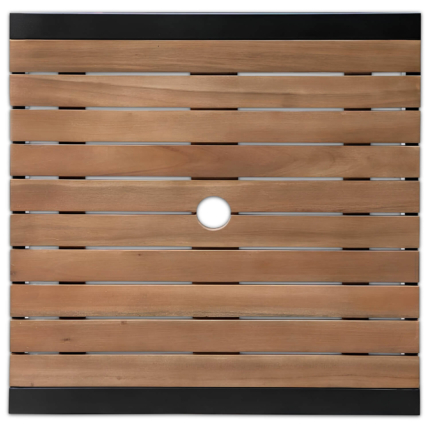 Horeca-Bartafel-Vierkant-Staal-Acaciahout-80x80-cm-D