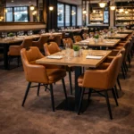 Horeca-Armstoel-VICTORIA-cognac-Kunstleer-model-1