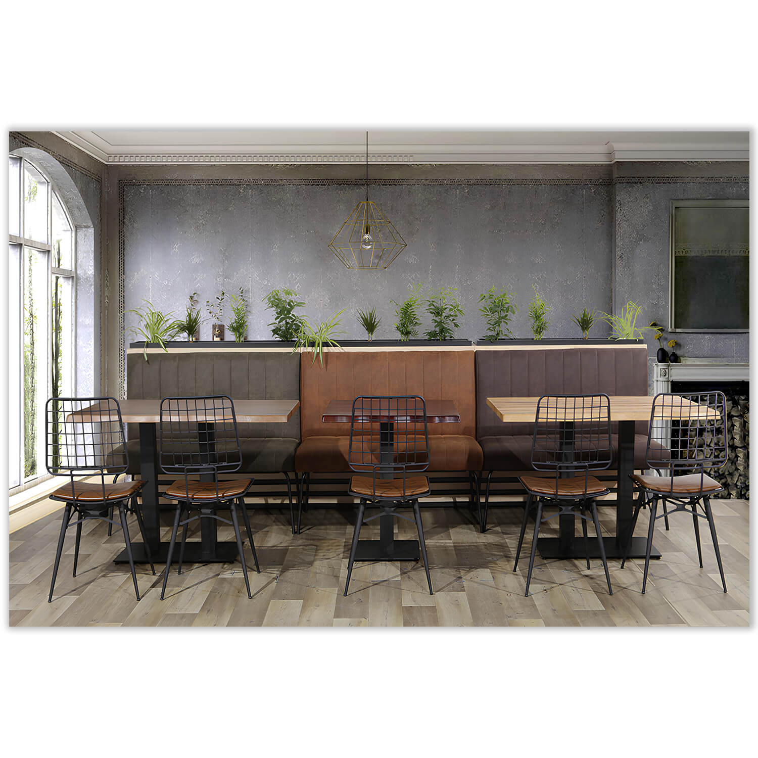 Horeca-Eetbank-Themis-Microvezel-Cognac-Model-4 Horeca-Eetbank-Themis-Microvezel-Cognac-Model-4