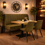 Horeca-Eetbank-Themis-Olijf-Microvezel