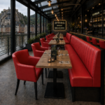 Horeca-Armstoel-OMEGA-rood-Kunstleer