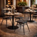 Horeca-Stoel-RIO-Zwart-Kunstleer