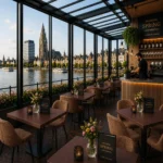 Horeca-Tafelblad-DUBLIN-WENGE-5-cm-Dik-70x70