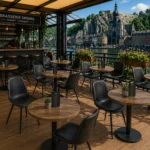 Horeca-Tafelblad-rond-DUBLIN-K54-5-cm-Dik-R70