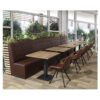 Horeca Eetbank - Luna - Bruin - Model - 4