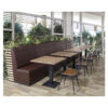 Horeca Eetbank - Luna - Bruin - Model - 5