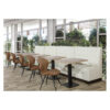 Horeca Eetbank - Luna - Creme - Model - 3