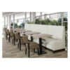 Horeca Eetbank - Luna - Creme - Model - 4