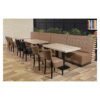 Horeca Eetbank - Luna - Taupe - Model - 3