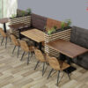 Horeca Eetbank – Napoli – Vintage Bruin - Model - 1