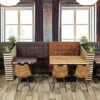 Horeca Eetbank – Napoli – Vintage Bruin - Model - 2