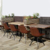 Horeca Eetbank – Napoli – Vintage Bruin - Model - 3