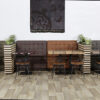 Horeca Eetbank – Napoli – Vintage Bruin - Model - 6
