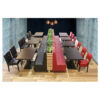 Horeca Tafel - Dublin Wenge - 70x120 Cm Met Onderstel - Model - 2