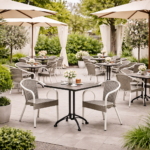 Terrasstoel-VERONA-Armleuning-Stapelbaar-Grijs