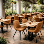 Horeca-Stoel-TES-DIAMOND-cognac-Microvezel