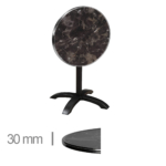 products-Horeca-Terrastafel-Opklapbaar-Rond-Met-Chroom-Rand-Werzalit-Porto-Rosa-60-Cm-A-SRD