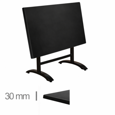 Horeca-Terrastafel-Met-Klaponderstel-Werzalit-Zwart-70×120-Cm