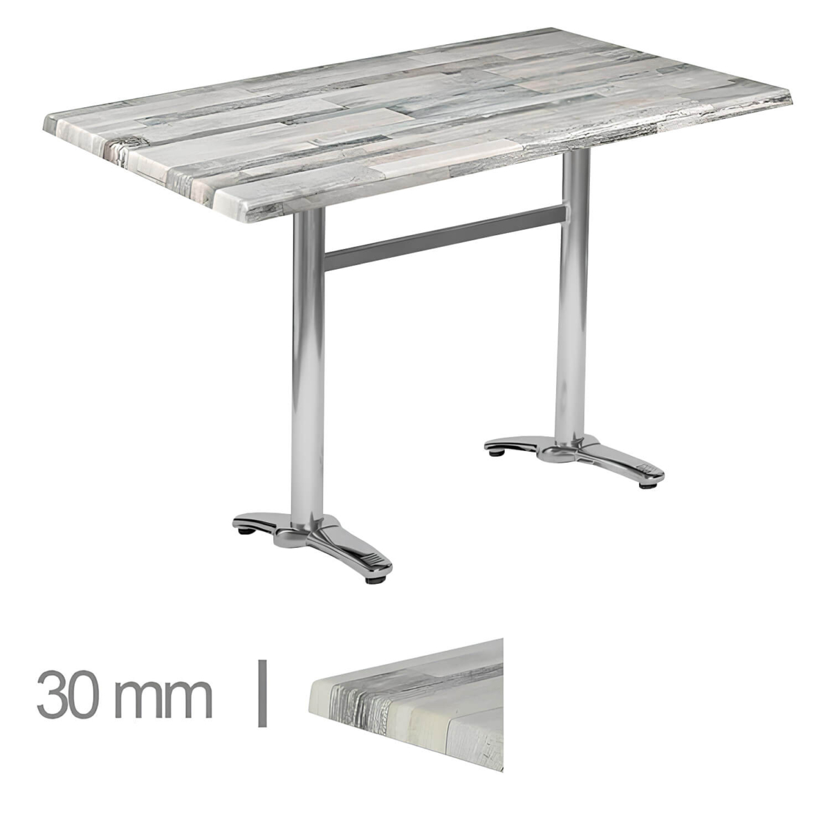 Horeca-Terrastafel-Werzalit-White-Block-70×120x3-Cm Horeca-Terrastafel-Werzalit-White-Block-70×120x3-Cm