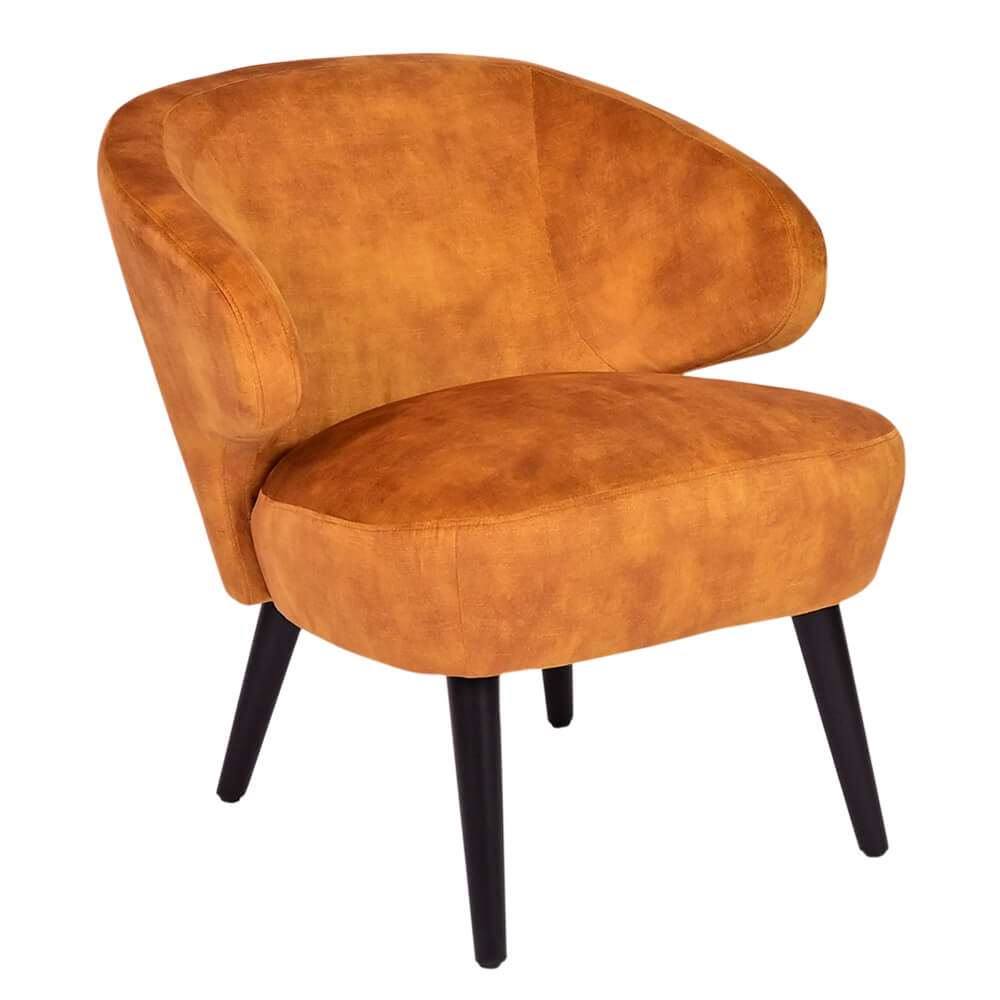 Horeca-Lounge-Zetel-Velvet-Fluweel-Beta-Cognac