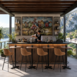 Horeca-Metalen-Bar-Armstoel-BIAS-goud-Velvet-Fluweel-2