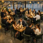 Horeca-Metalen-Barstoel-ZADIG-Microvezel-Anthraciet-model-1