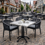 Terrasstoel-VEGA-Armleuning -Stapelbaar-grijs-Rattan-neww