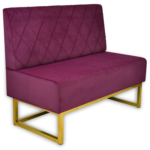 Horeca-Eetbank-Troje-Velvet-Fluweel-Paars