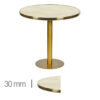 Horeca-Tafel-Rond-Met-Messing-Rand-Werzalit-Golden-Marble-60-Cm-B-320-Gold