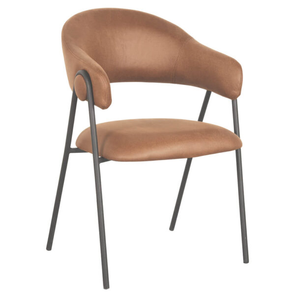 Horeca-Armstoel-Lotte-Vintage-Cognac-1
