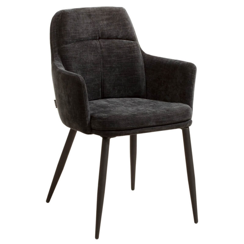 Horeca-Armstoel-Donna-Vintage-Zwart