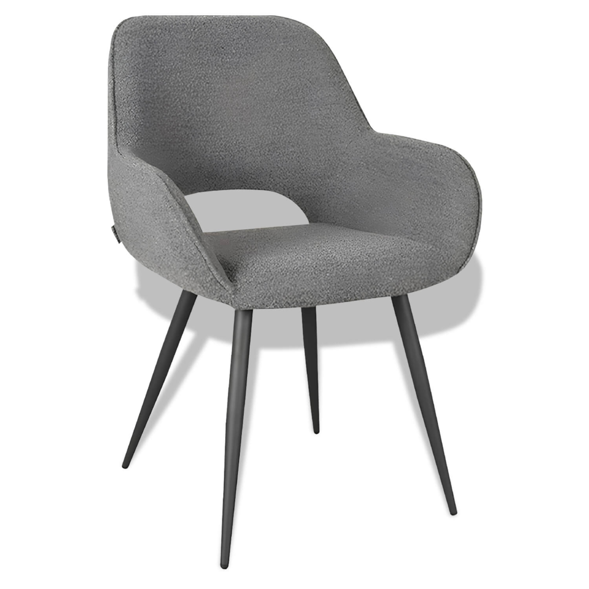 Horeca-Armstoel-Flore-Vintage-Bouclé-Grijs Horeca-Armstoel-Flore-Vintage-Bouclé-Grijs