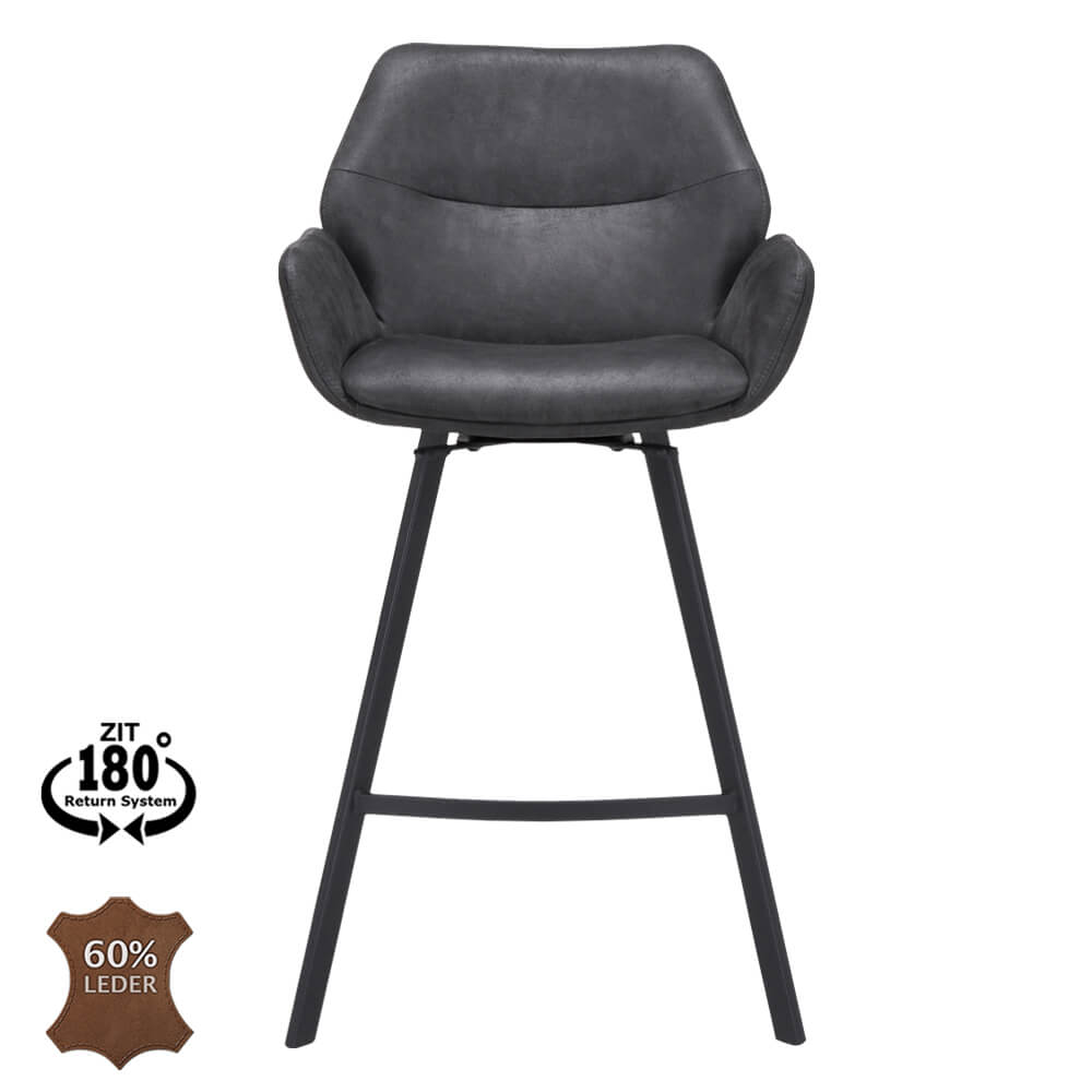 Horeca-Barstoel-Nila-Vintage-Antraciet-V