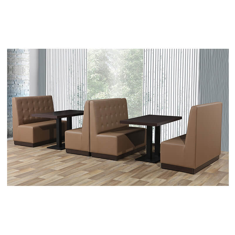 Horeca Eetbank - Luna - Taupe - Model - 2 Horeca Eetbank - Luna - Taupe - Model - 2