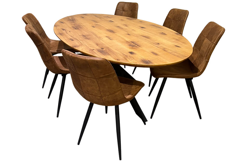 Horeca-Eettafel-Ovaal-Beuken-Mexico-Met-Matrix-Onderstel-Model-2