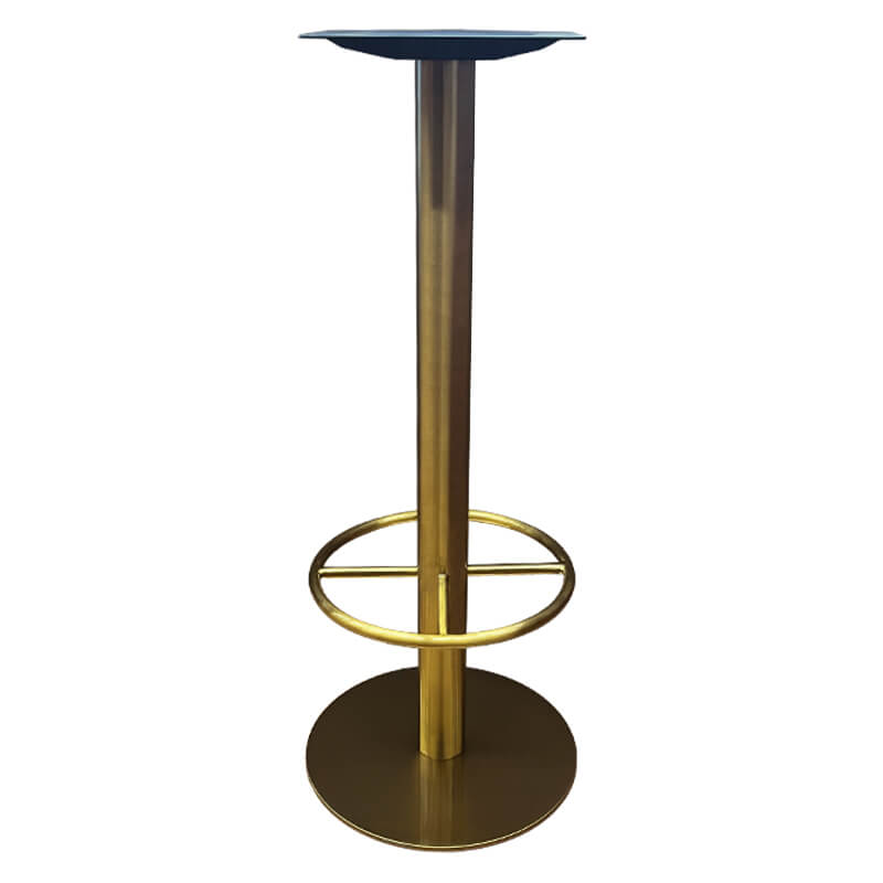 Horeca-Statafelonderstel-Rond-Met-Voetsteun-Roestvrij-Staal-En-Ijzer-45-Hoogte-108-Cm-Goud-B-320H+F-Gold-11-04