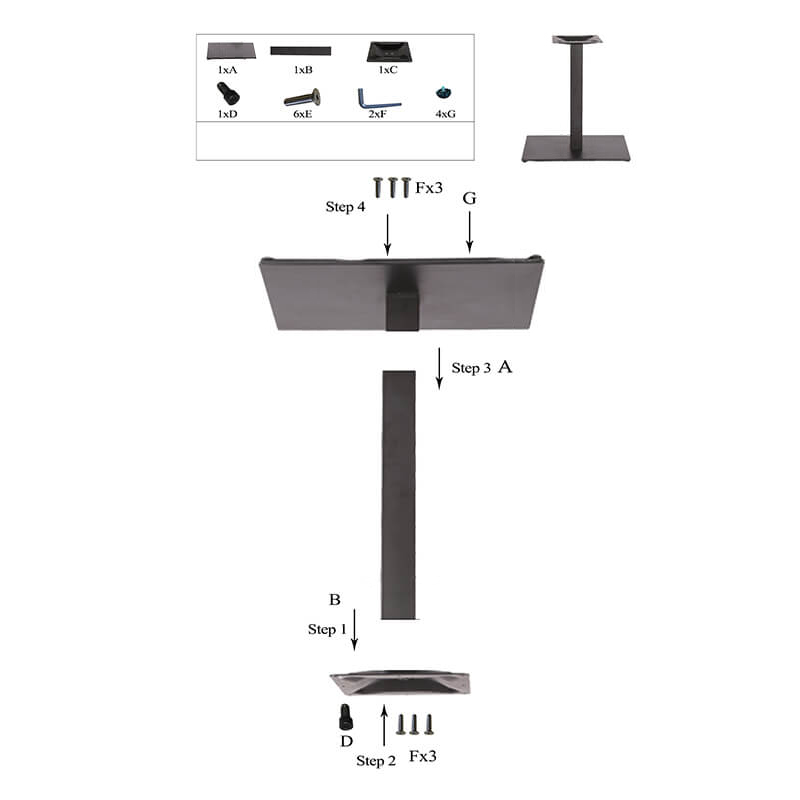 Horeca-Tafelonderstel-Gietijzer-40×60-Hoogte-72-Cm–Zwart-B-343-Montage-Photoshop
