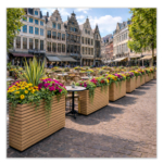 Horeca-Plantenbakken-Naturel-Set